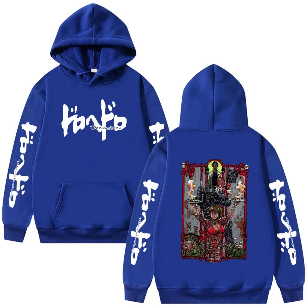2026 Heißer Verkauf Japanischer Anime Dorohedoro Nikaido Grafik Hoodie Kaiman Gothic Horror Pullover Hoodie Unisex Y2K Gothic Übergroßer Hoodie