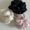 Pearl Sheen Hair Scrunchies for Women High Gloss Hair Bands Thick Elastic Ponytail Holders Elegant for Bridal Casual Occasions