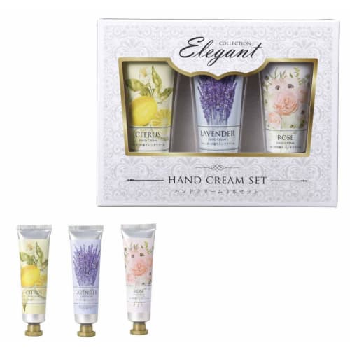 Thank You Hand Cream Set (3 Scents: Citrus, Lavender, Rose) 25ml (1 Sticker Included)