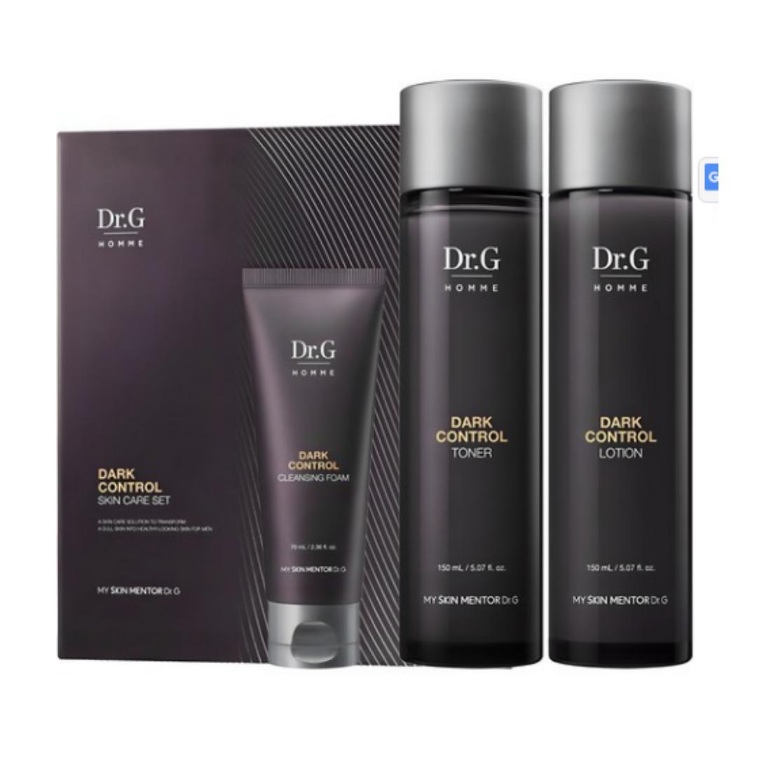 

Dr.G Homme Dark Control Set — Toner 150 ml + Lotion 150 ml + Cleansing Foam 70 ml (1 set)