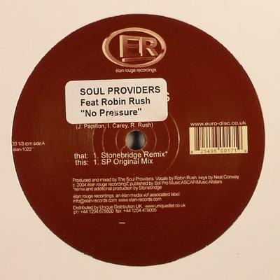 12-inch Plaat SOUL PROVIDERS, ROBIN RUSH - No Pressure ELAN1022 Elan Records 2004 Nederland Dans & Electronica Gebruikt