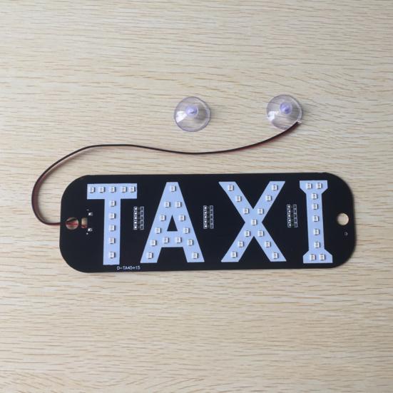 Taxi LED License Plate Car Light Windscreen Cab Indicator Inside Signal Lamp