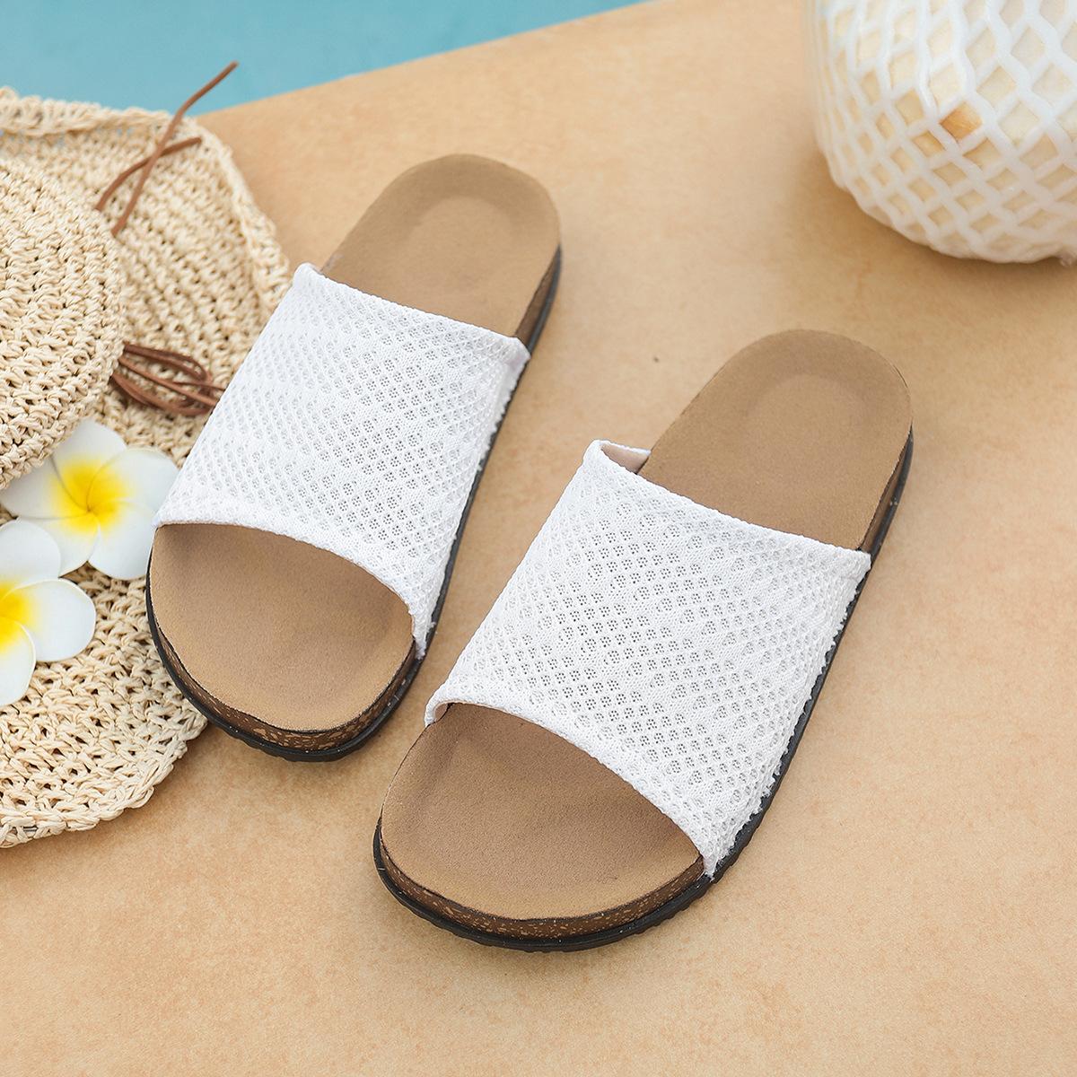 

French resort sandals are worn outside in summer 22 trendy temperament sandals with skirts and platform slippers 36 белый