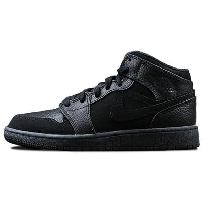 1 Mid Retro Bright Black 554725-064