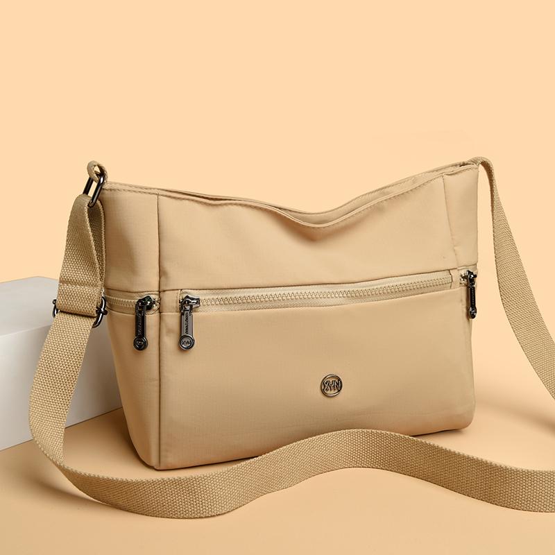 Women's Shoulder Bag Lightweight Crossbody Bag Water-Repellent Nylon Bag Mother Bag