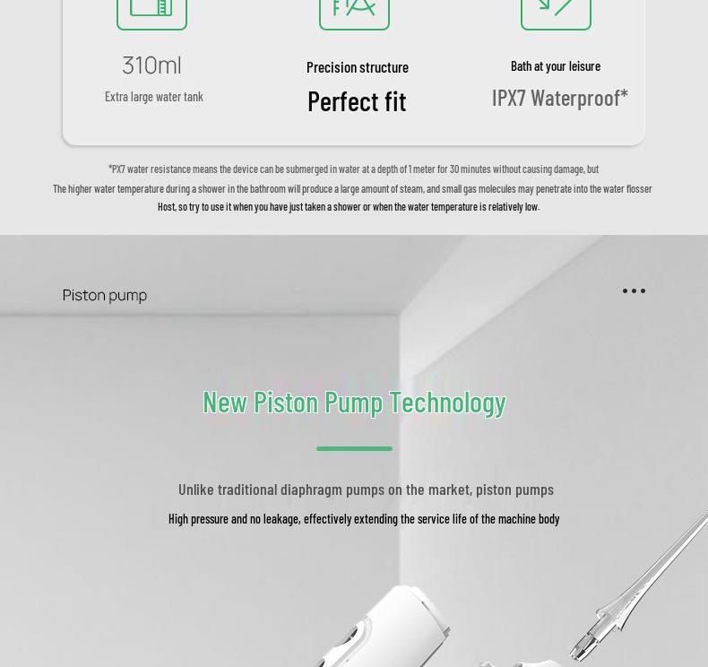 Portable Electric Water Flosser - Home Use Dental Pulse Tooth Cleaner