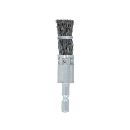 Takagi EARTH MAN Hexagonal Shaft Brush-Style Wire Brush, Steel Wire, 15mm