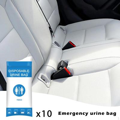 10x Emergency Urinal Bags 700cc Vomit for Hiking Traffic Jams Children