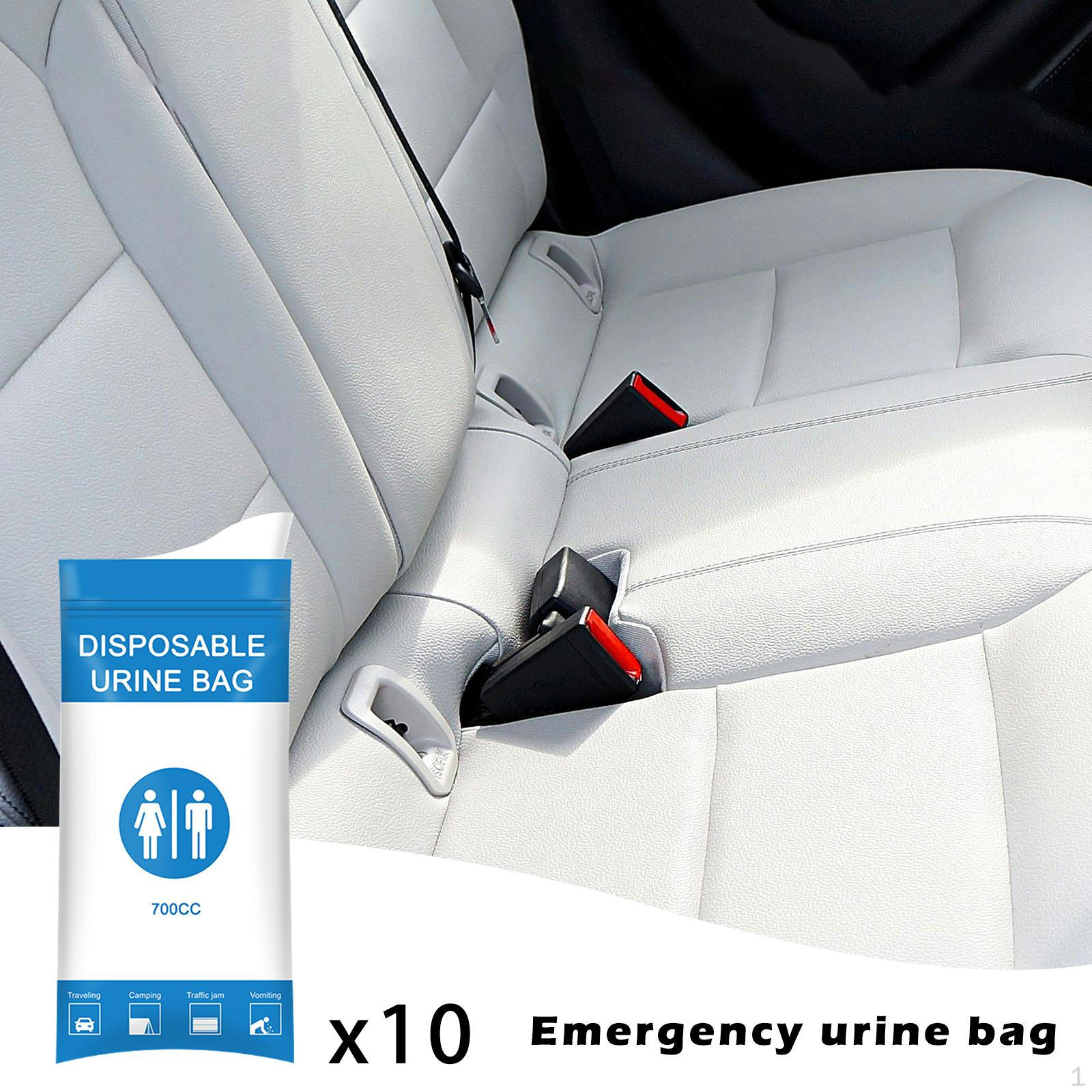 

10x Emergency Urinal Bags 700cc Vomit for Hiking Traffic Jams Children