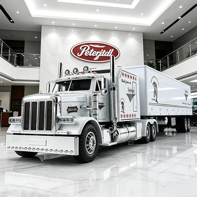 1:24 Peterbilt 389 Heavy Duty Truck Alloy Model Car Toy Diecasts Metal Casting Sound and Light Car Toys For Children Vehicle