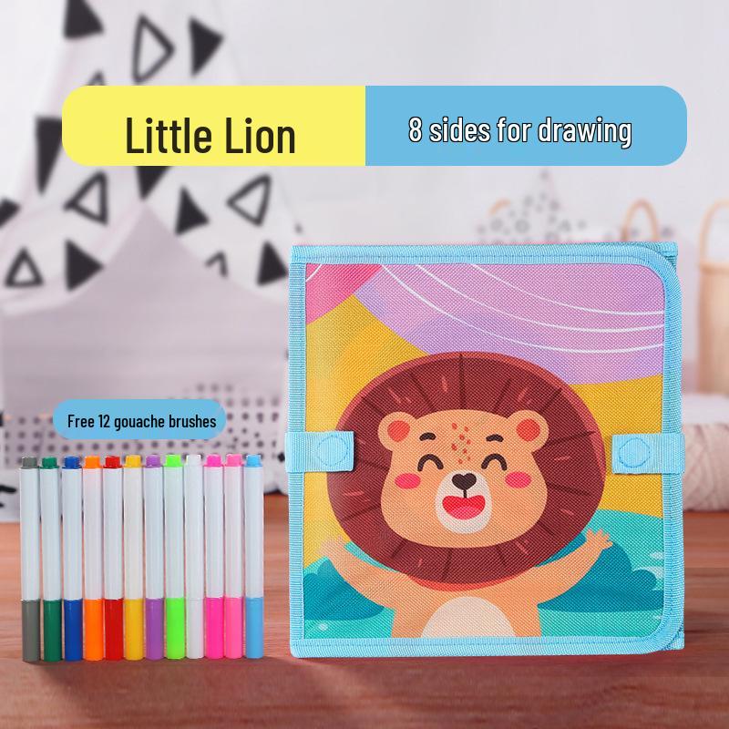 Portable Eco-friendly Children s Drawing & Doodle Board - Foldable, Waterproof & Wipeable