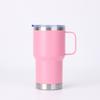 20oz/30oz Stainless Steel Car Thermos Bottle Tumbler with Handle Lid Insulated Travel Coffee Mug Double Wall Keep Drink Hot/Cold