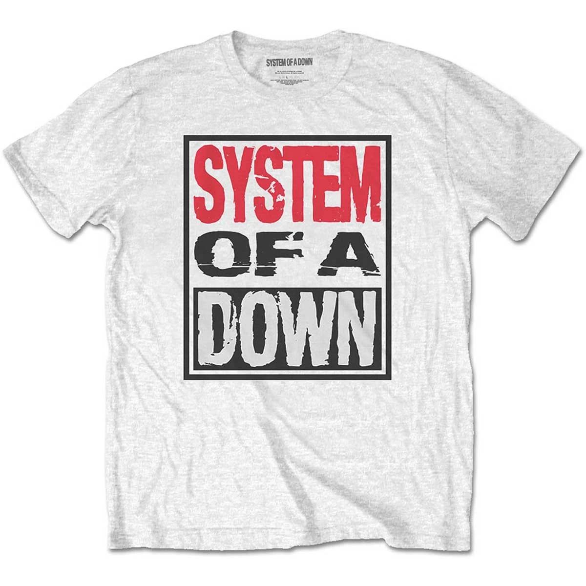 System of a Down Logo Box Official Mens Unisex T-Shirt 3XL