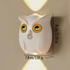 Rechargeable Smart Sensor Night Light Color Wall Lamp Intelligent Charging Owl Table Lamp Magnetic Base Adjustable Brightness