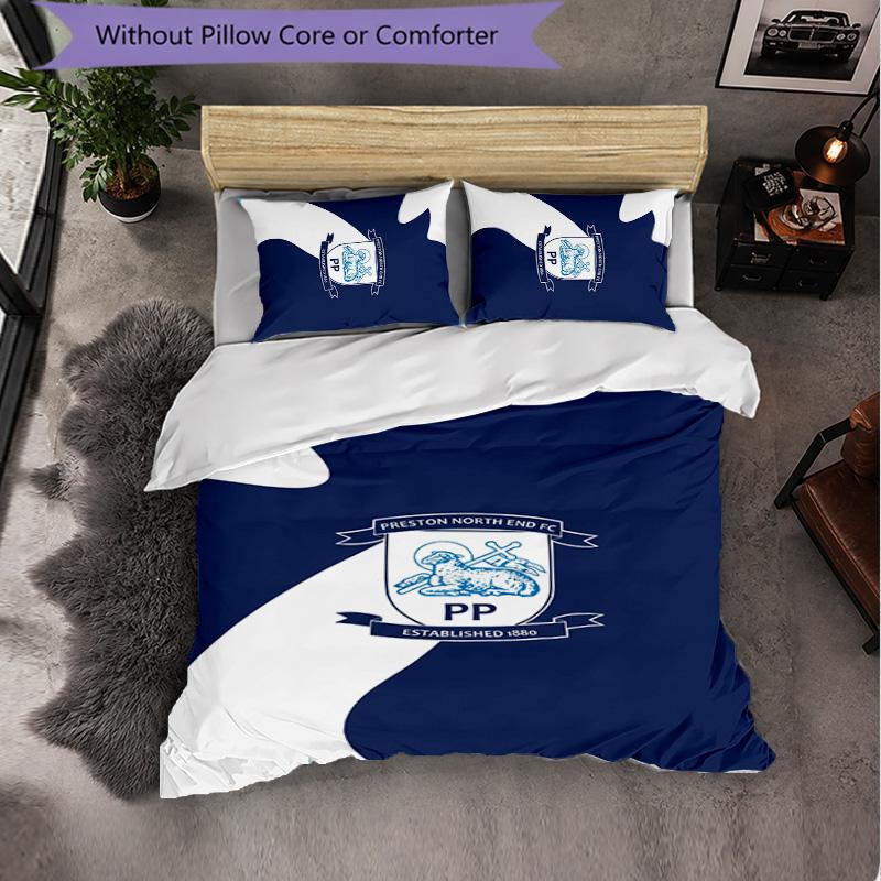 Queens Park Rangers Football Set Biancheria da Letto 3 Pezzi Morbido Copripiumino con Federe Set Decorazione Camera da Letto per la Casa