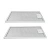 2Pcs Silver Aluminum Cooker Hood Filter Replacement 330*230*9mm Mesh Hood Vent Filter Range Hood Grease Filter Kitchen Tool
