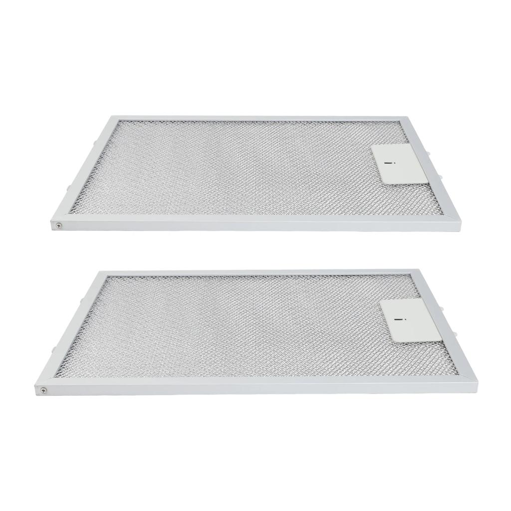 2Pcs Silver Aluminum Cooker Hood Filter Replacement 330*230*9mm Mesh Hood Vent Filter Range Hood Grease Filter Kitchen Tool