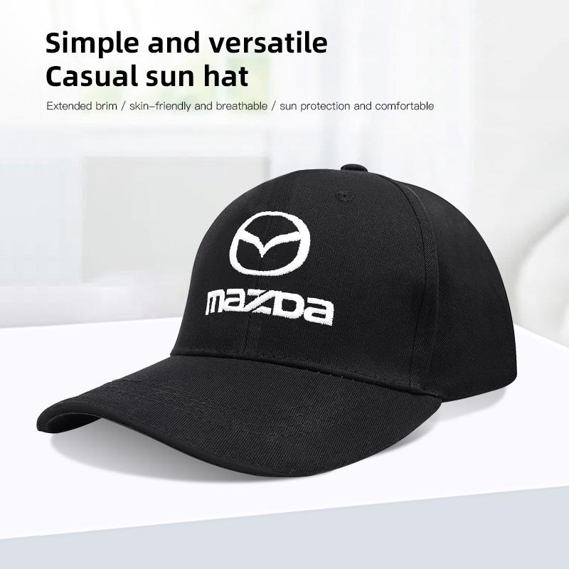 MazdaSpeed Embroidery Car Baseball Cap Adjustable Casual Hats For Mazda 2 3 6 5 Atenza CX3 CX5 MX5 CX7 Axela CX30 CX90 CX60 CX50