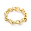 Domineering Nail Links Chunky Men's Bracelet Punk Personalized Stainless Steel Jewelry Polished Thick Party Accessories