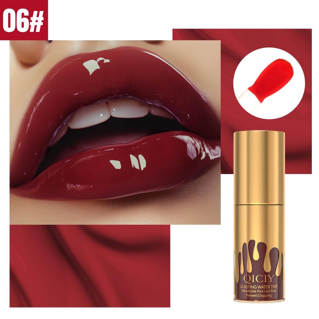 6 Colors Sexy Moisturizing Lip Glaze Pearlescent Anti-Drying Lipstick Non-stick Cup Waterproof Non-greasy Lipstick