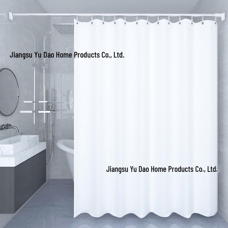 

Водонепроницаемая штора для душа из ПВХ, устойчивая к плесени, с установкой без сверления Single 80W*180H + Rings белый