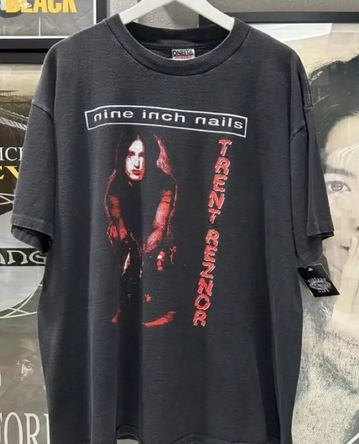 Nine Inch Nails Rock Graphic Short Sleeve Black Unisex Tshirt Reprint S5XL Unisex T-Shirt S