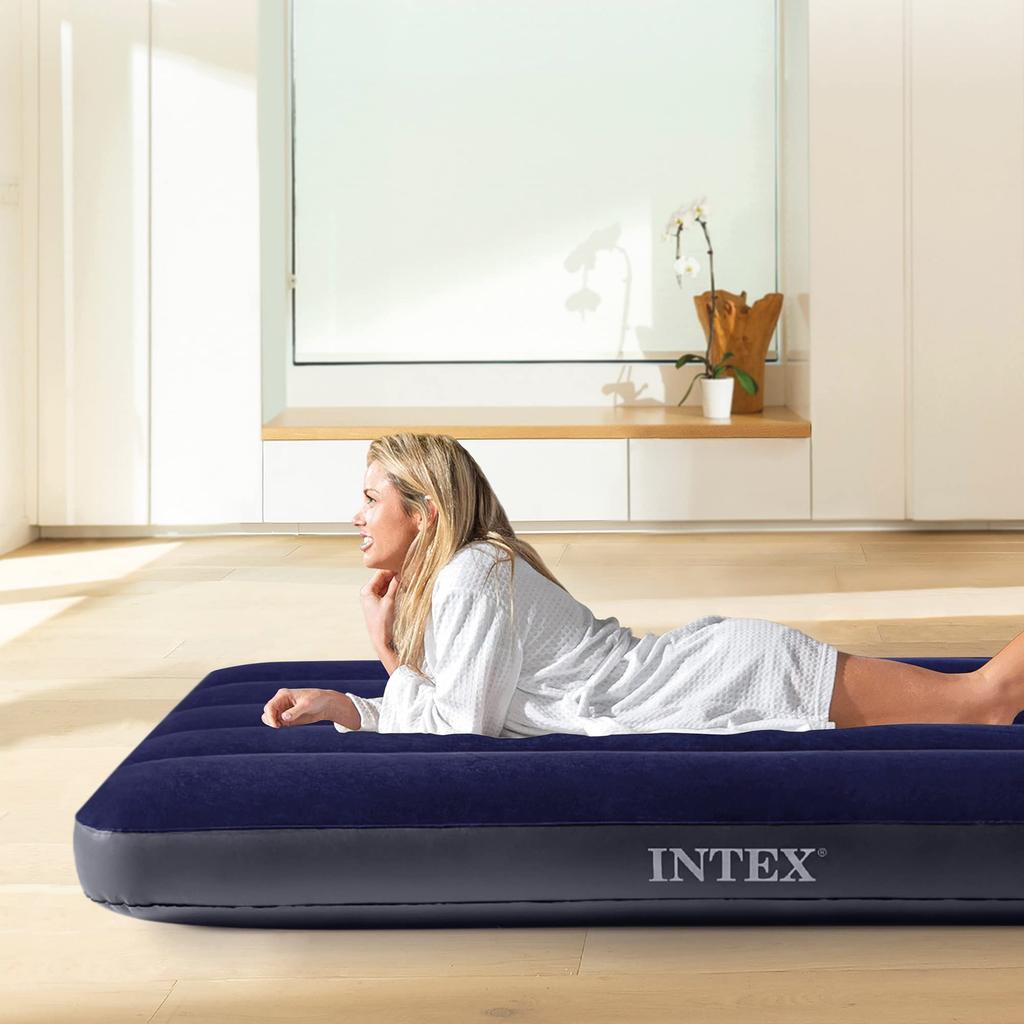 Intex 64756 Durabeam Standard Classic Downy Airbed, 76 X 191 X 25 Cm