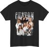 T-Shirt Bootleg Personalizzata – Retro Custom Rap con Nome e Foto Maglietta Regalo Top