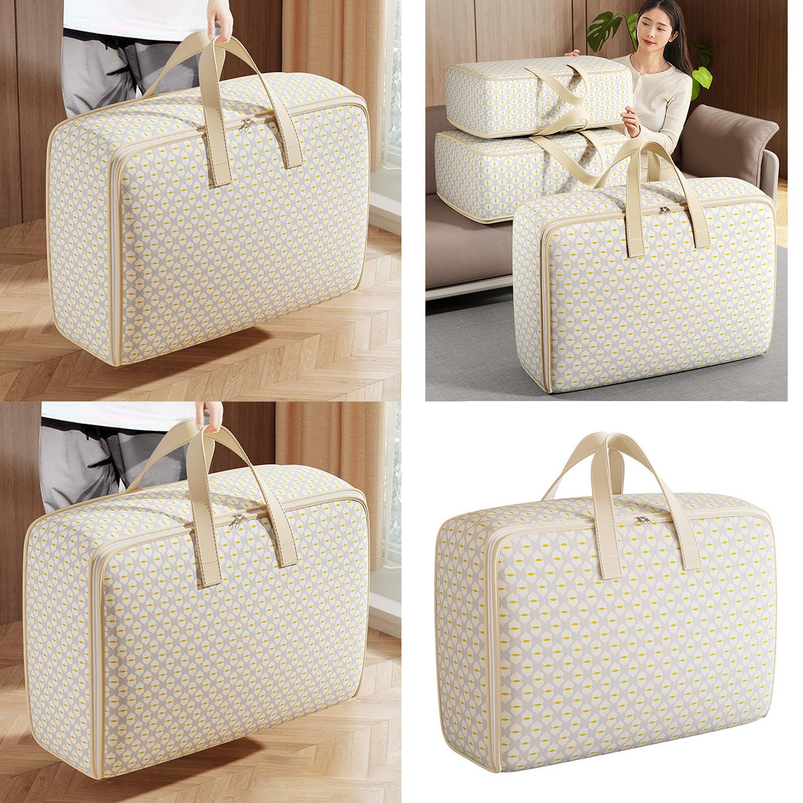 Дизайны большой вместимости Тканевые органайзеры для хранения Сумка для одеял и одежды с застежкой-молнией для повседневного использования 35L