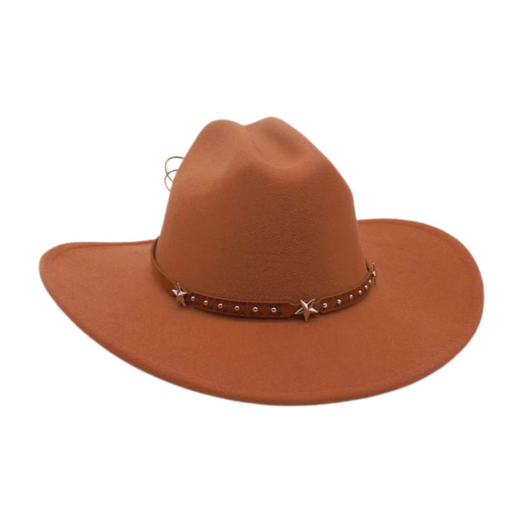Jazz Hat Lady Fried Street Concave Shape Internet Celebrity Top Hat New British Style Wide Brim Woolen Fashion Simple Cowboy Hat