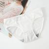 Soft Stretch Cute Bowknot Panty Women Lingerie Mid Waist Briefs Underwear Solid Colors
