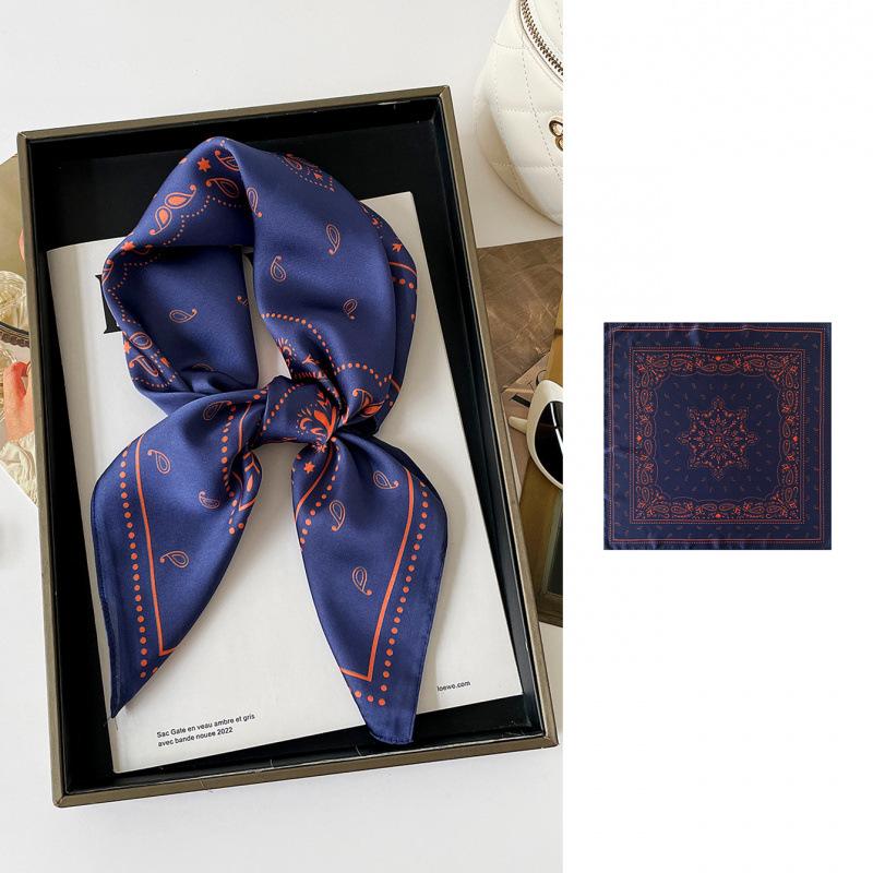 Hot Sale Cashew Nut Small Square Scarf Wind Headscarf Decorative Scarf 70 Silk Scarf Headscarf Scarf