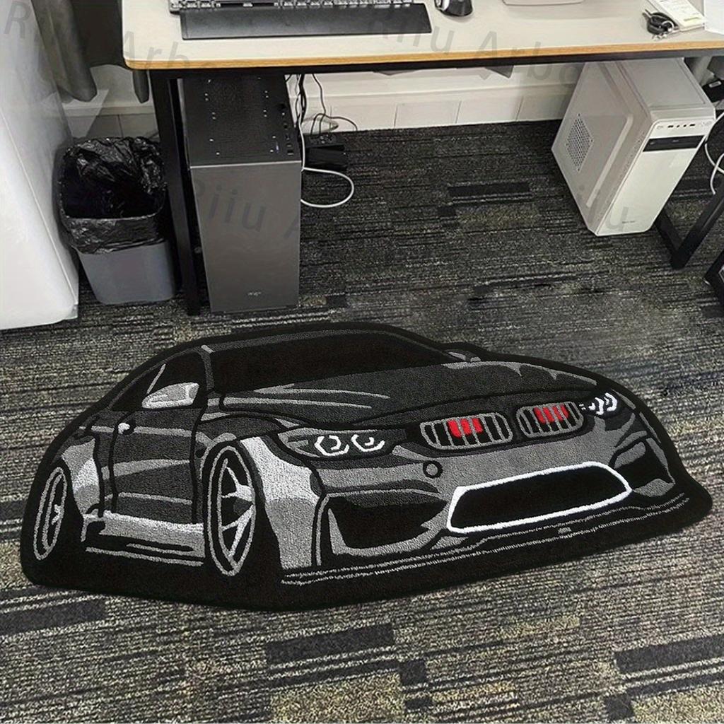 Bedroom Carpet Boys Room Decoration Rug Car Shape Floor Mat Car Lover Gifts for Boy Home Decor Bedside Mats Soft Fluff Shaggy