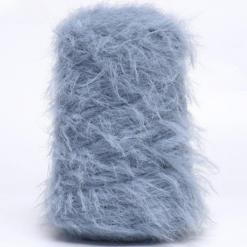 8cm Faux Mink Long Fur Hand Knitting Yarn DIY 500g Solid Color Soft Skin-Friendly Handmade Knitted Shawls Scarf Hat Yarn