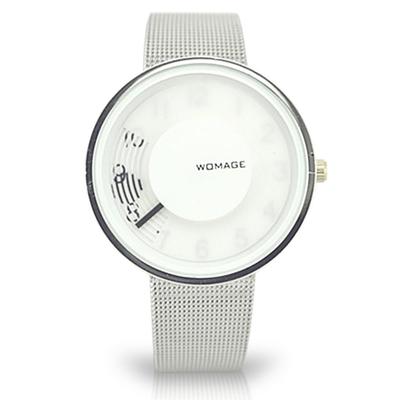 ZooooM Analog Wristwatch Unique Design Dial Casual Fashion Accessory For Men Women (white) ZM-2TOWDOKE-WH