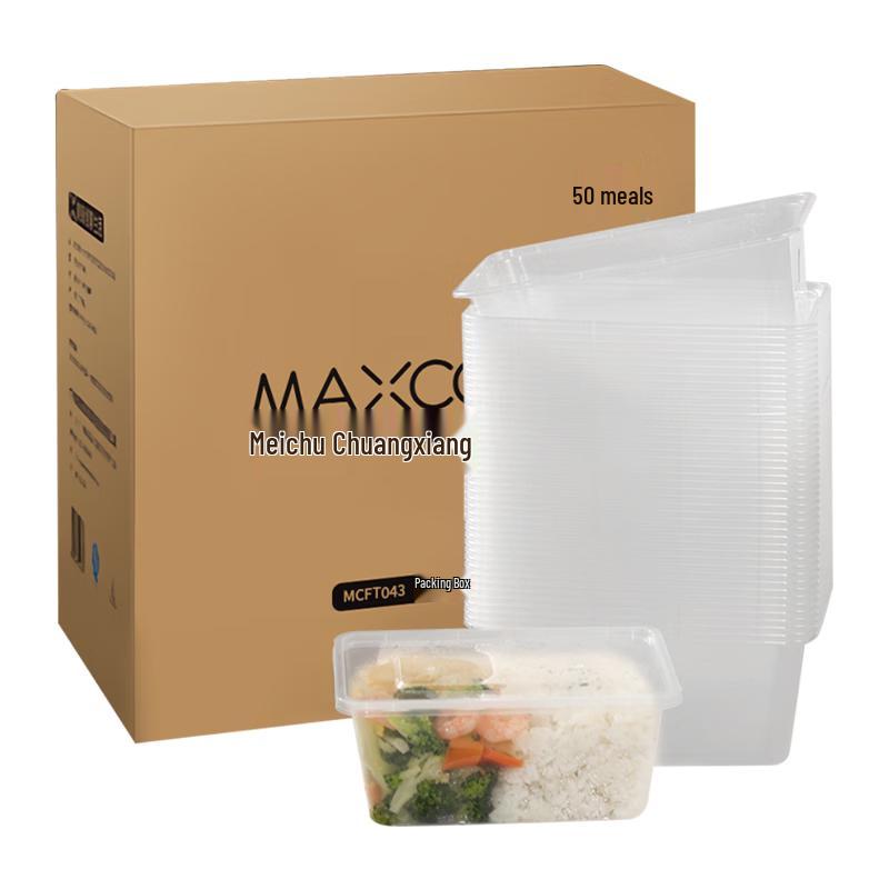 Disposable Rectangular Lunch Boxes with Lids