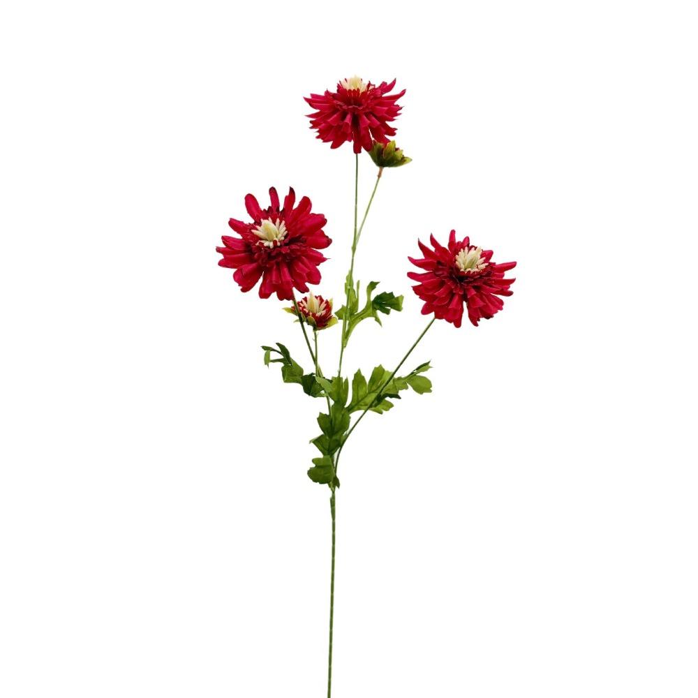 Stem Form Artificial Chrysanthemum With Buds Floral Decor Artificial DIY Gift  Indoor Room
