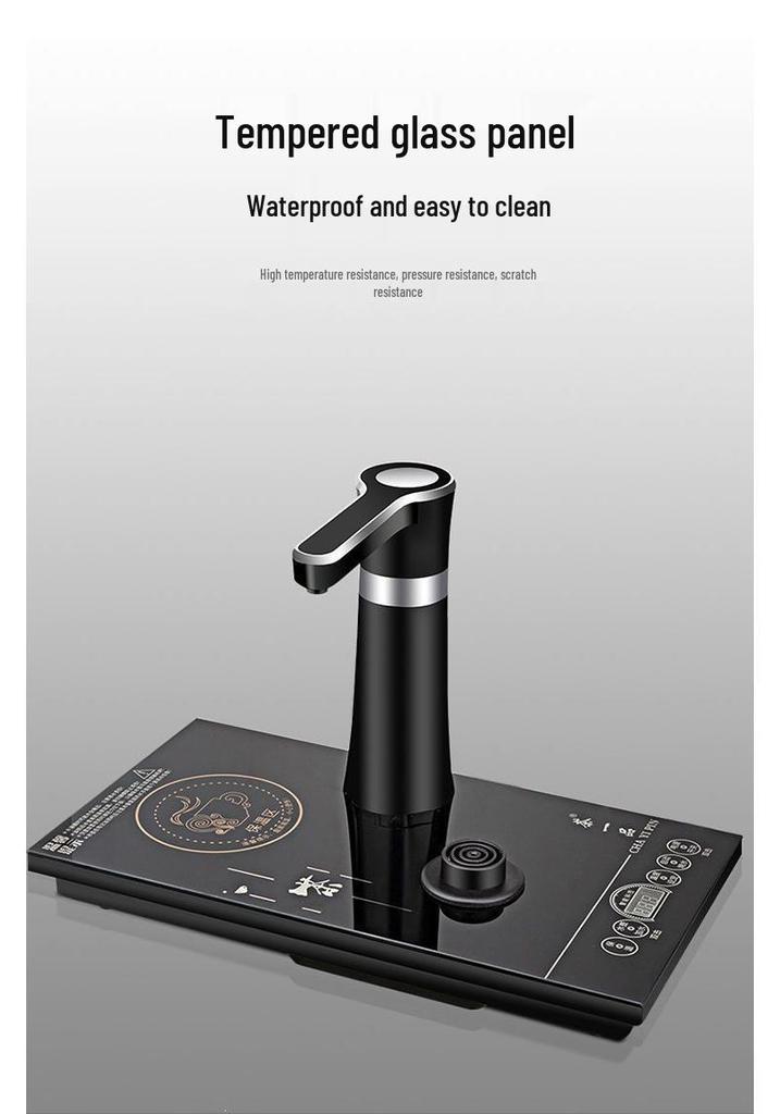 Durable Integrated Kettle & Tea Tray with Auto Power-Off for Home Use; Ideal for Tea Brewing & Water Boiling