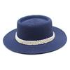 Ladies Pearl Lace Top Hat Outdoor Leisure Beach Hat Simple Personality Sun Hat