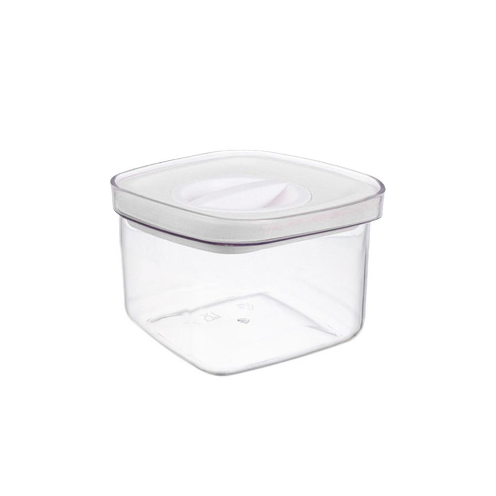 0 6L Storage Airtight Container Plastic Food Storage Box Refrigerator Safe Transparent Square Design with Secure Lid