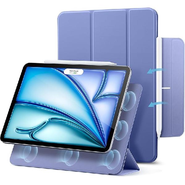ESR for iPad Air 11 Inch Case M3/M2 (2025/2024), iPad Air 5th/4th Gen (2022/2020), Powerful Magnetic Attachment, Slim Trifold Stand Case, Auto