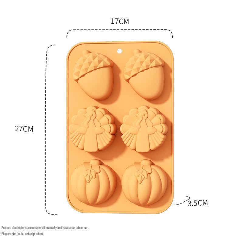 Harvest Festival Pumpkin Silicone Mold for Cake, Soap, and Baking - Halloween Hot Seller