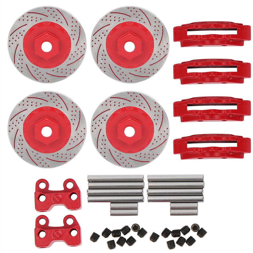4Pcs Metal Simulation Brake Disc Calipers for 4 6 1Celsius10 RC Series Car