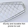 Portable Outdoor Roasting Fish Grilling Basket Stainless Steel BBQ Grill Basket With Handle for Fish Vegetables Shrimp Barbecue