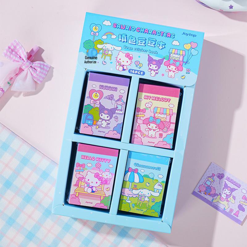 Книжка-наклейки с персонажем Куроми от Sanrio: Мини декоративные наклейки для детей, легко отрывающиеся, для DIY