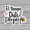 1pc Encouraging Inspirational Spanish Inspirational Bible Verse Sticker, Fit For Bumper, Laptops, Cups, Library Bags, Snowboard, Skater