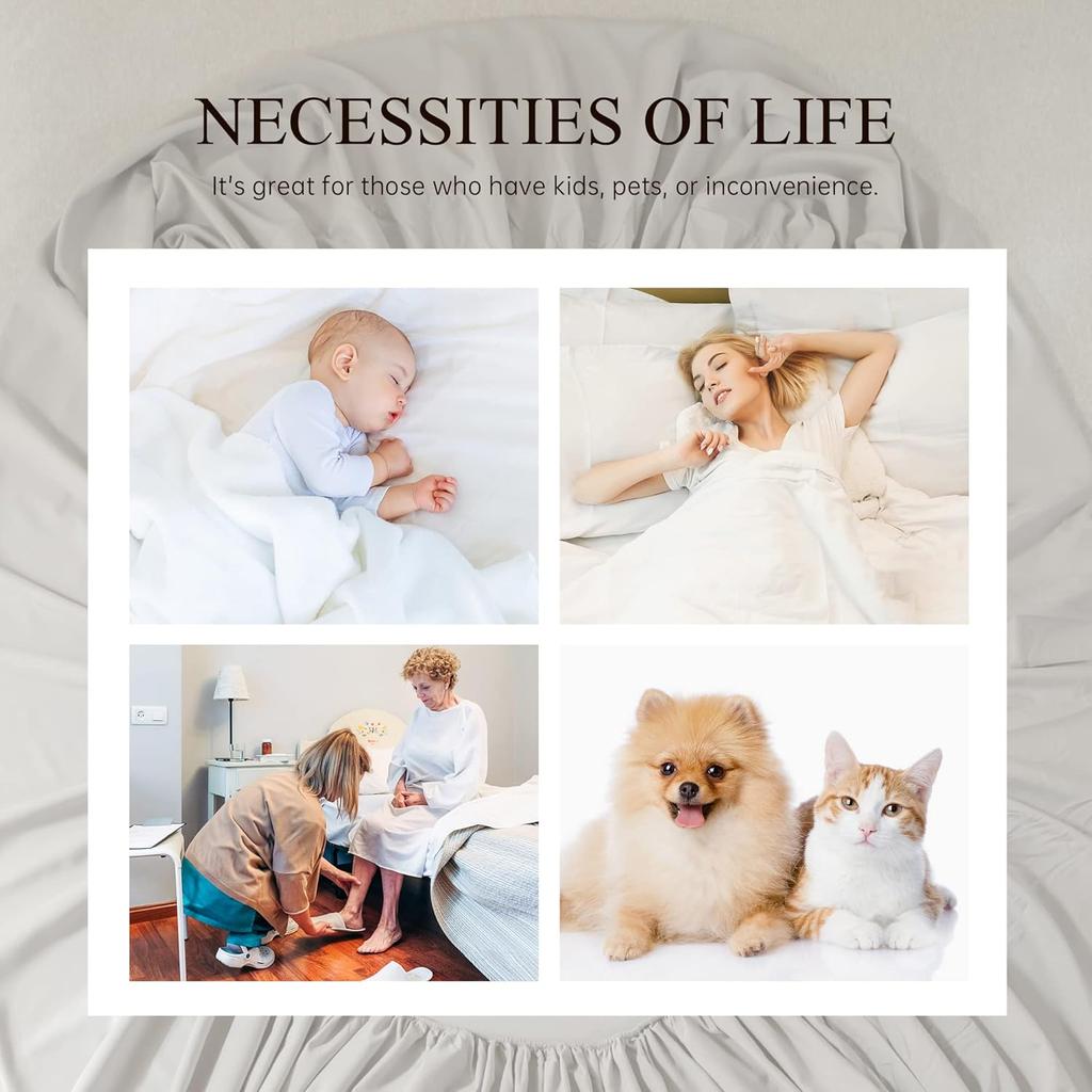 High Quality Waterproof Mattress Protector Solid Color Bed Sheet Deep Pocket Fitted Sheet Bedspread with Elastic Bands Sheets Sofa Cover