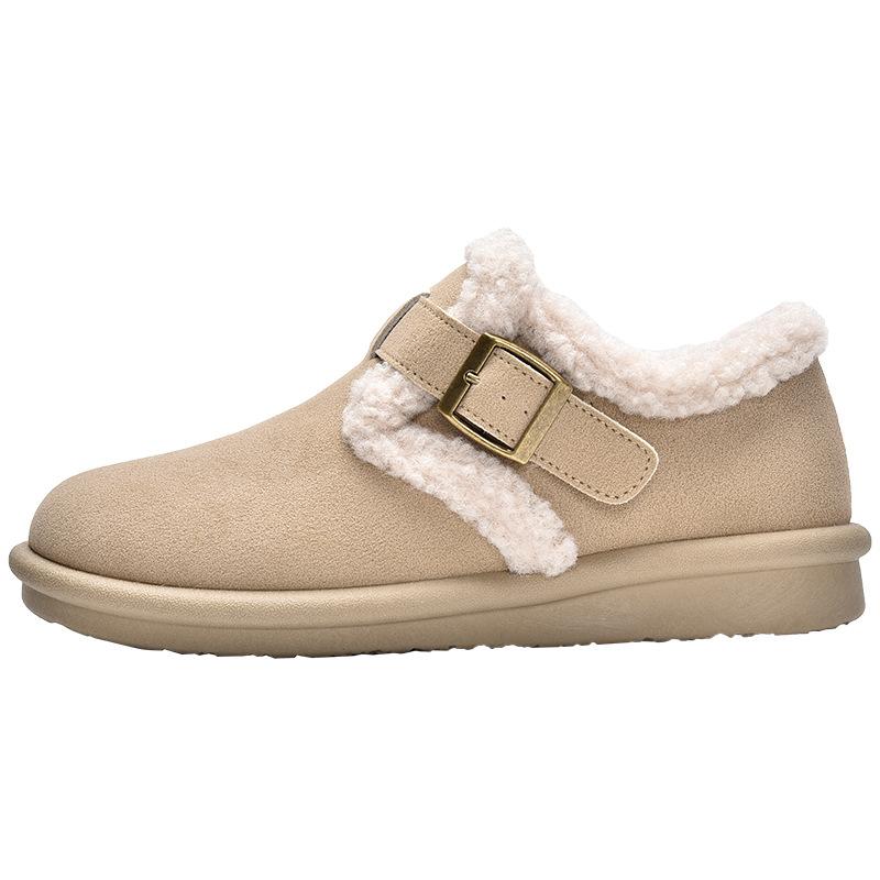 Winter New Warm Mao Mao One-pedal Buckle with Casual Snow Boots 2521