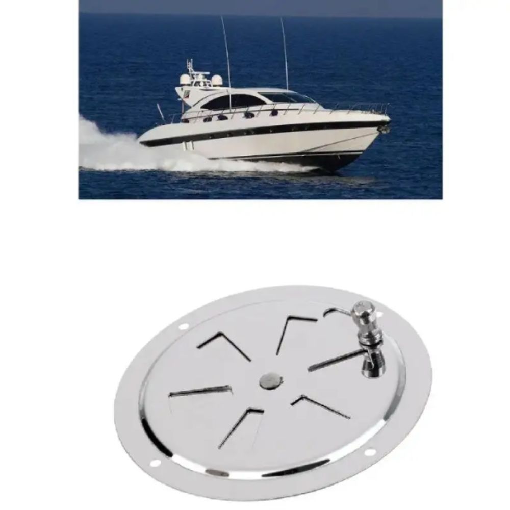 Polished Stainless Finish Marine Ventilation 316 Stainless Steel Ventilation Plate  Yacht Cabin