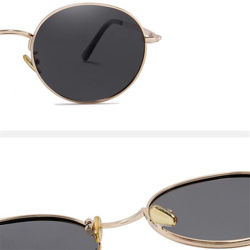 Steampunk Round Sunglasses With Prescription Women Men Uv400 Anti-Glare Myopia Sun Glasses Power 0 -0.5 -0.75 To -6.0